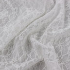White Ditsy Floral Lace Dress Fabric