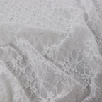 White Ditsy Floral Lace Dress Fabric