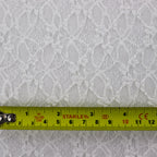 White Ditsy Floral Lace Dress Fabric