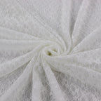 White Ditsy Floral Lace Dress Fabric