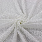 White Ditsy Floral Lace Dress Fabric