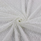 White Ditsy Floral Lace Dress Fabric
