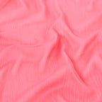 Coral Pink Crinkle Yoryu Chiffon Fabric