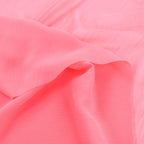 Coral Pink Crinkle Yoryu Chiffon Fabric