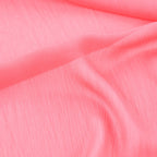 Coral Pink Crinkle Yoryu Chiffon Fabric