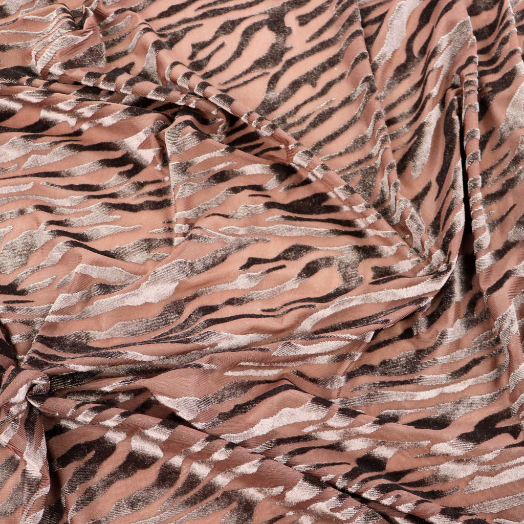 Tiger Stripe Devoré Fabric
