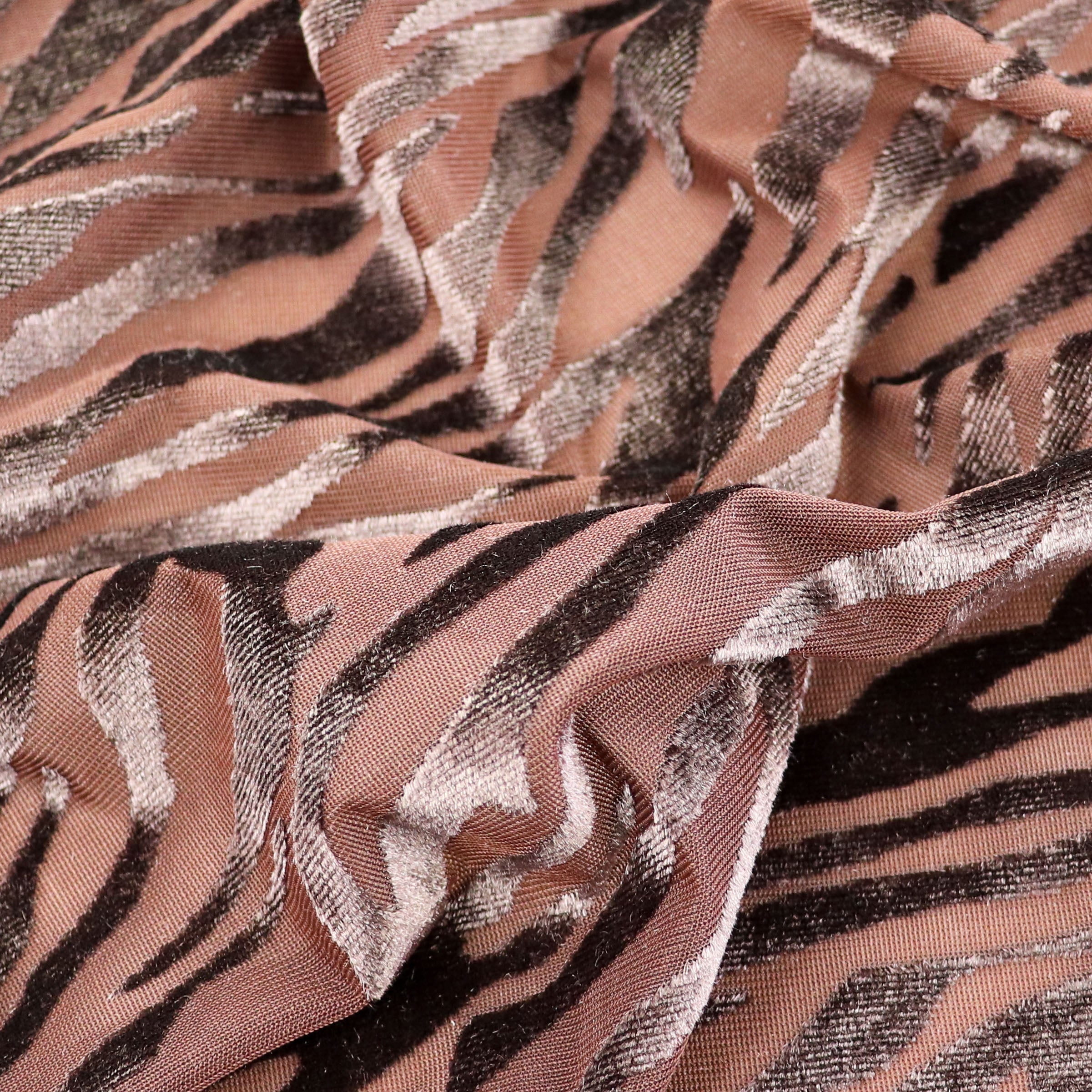 Tiger Stripe Devoré Fabric