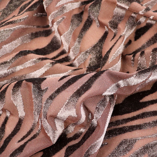 Tiger Stripe Devoré Fabric