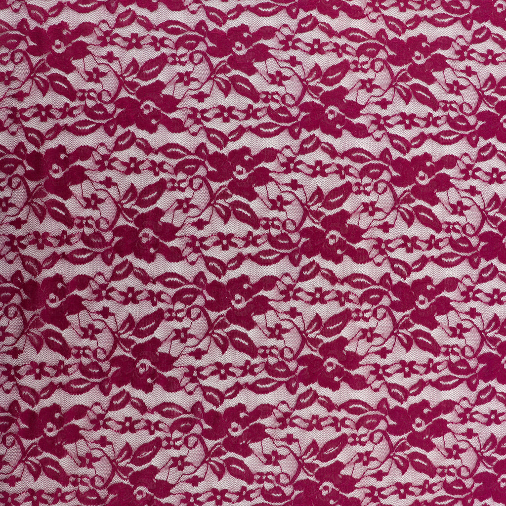 Wine Floral Lace Dress Fabric