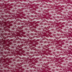 Wine Floral Lace Dress Fabric