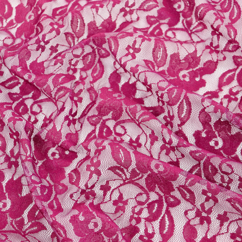 Wine Floral Lace Dress Fabric