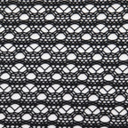 Black Crochet Stretch Fabric