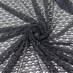Black Crochet Stretch Fabric