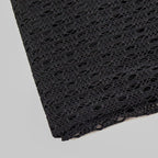 Black Crochet Stretch Fabric