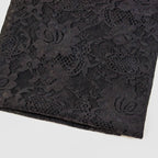 Black Floral Rose Lace Dress Fabric