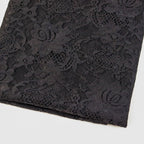 Black Floral Rose Lace Dress Fabric