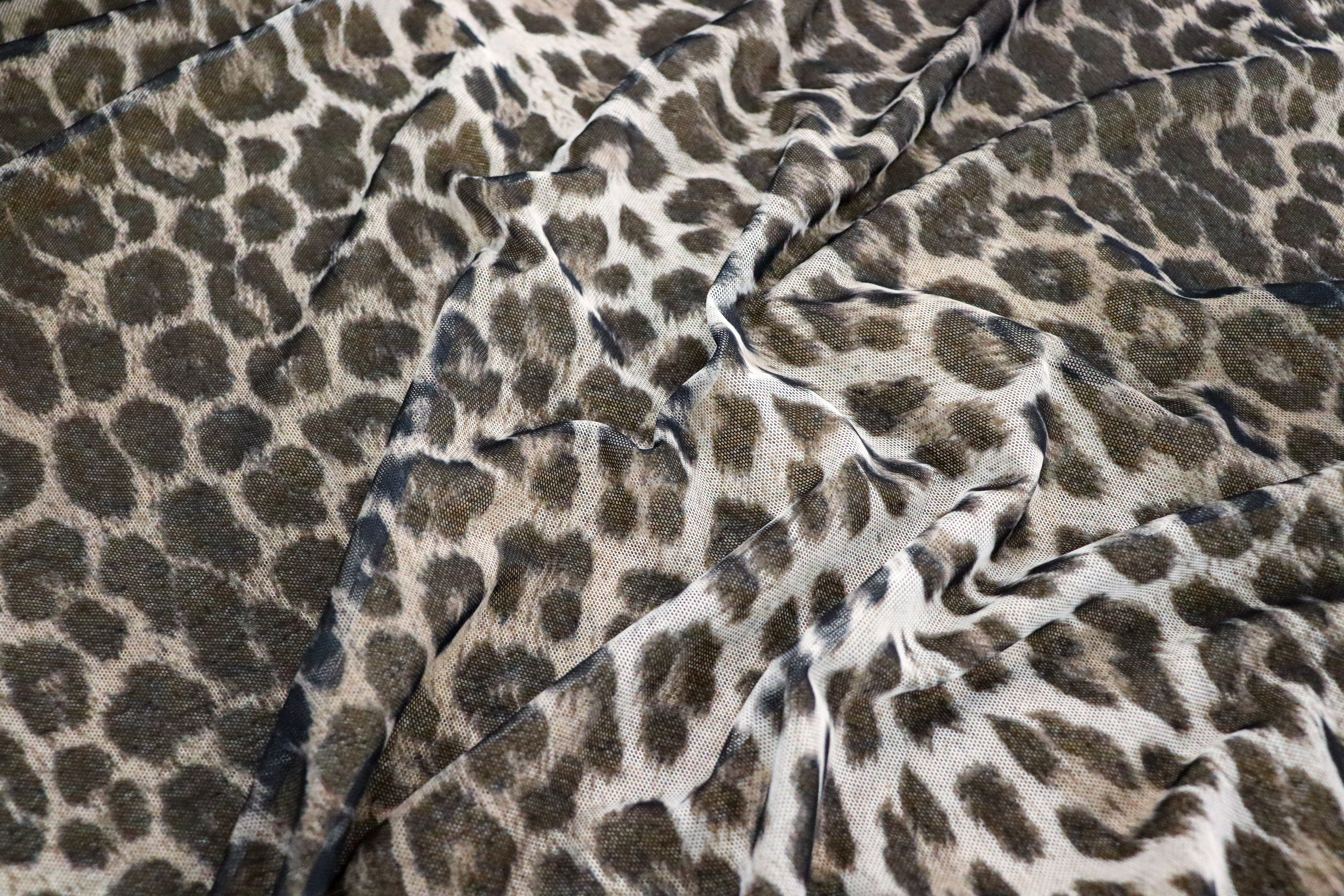 Leopard Print Power Mesh