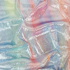 Pastel Rainbow Ombre Stretch Sequin Fabric
