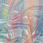 Pastel Rainbow Ombre Stretch Sequin Fabric
