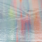 Pastel Rainbow Ombre Stretch Sequin Fabric