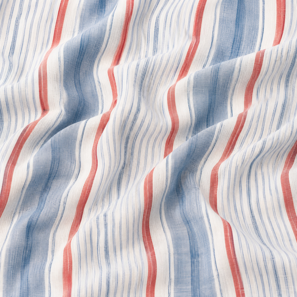 Riviera Stripe Linen Fabric