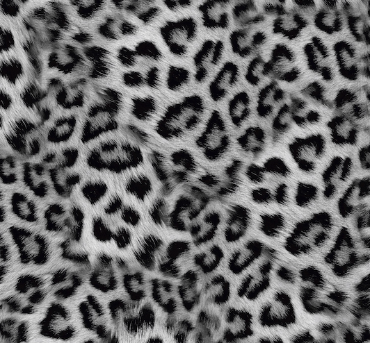 FS1132 Leopard Wave Velvet Stretch Knit Fabric