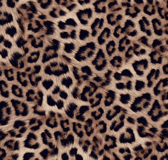 FS1132 Leopard Wave Velvet Stretch Knit Fabric