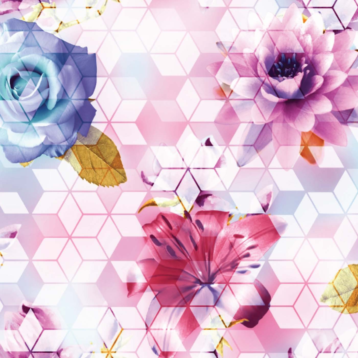 Pink Geo Floral