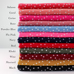 FS589 Polka Dots Liverpool Fabric | Fabric | blue, dots, drape, Elastane, Fabric, fashion fabric, Liverpool, New, Polka dots, polyester, Powder blue, red, sewing, spot, spots, stretch, Stretchy, textured, Waffle, White | Fabric Styles