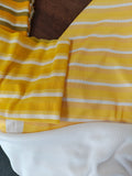 Yellow Stripe 2x1 Rib Fabric