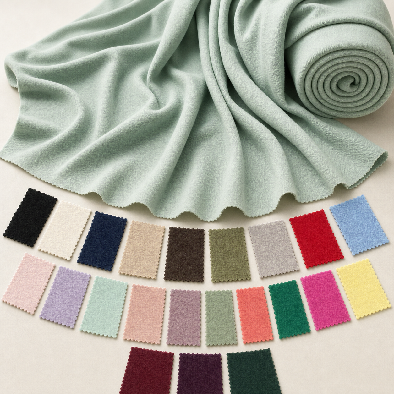 Cotton Touch 4-Way Stretch Jersey Fabric – Soft Brushed Feel