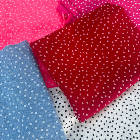 Half Metres Polka Dots Liverpool Fabric Bundle | Fabric | bundle, Bundles, fabric, new, New Arrivals, scuba | Fabric Styles