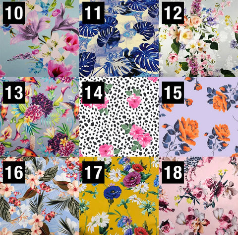 Half Metre Floral Scuba Fabric | Fabric | bundle, Bundles, fabric, new, Sale, scuba | Fabric Styles