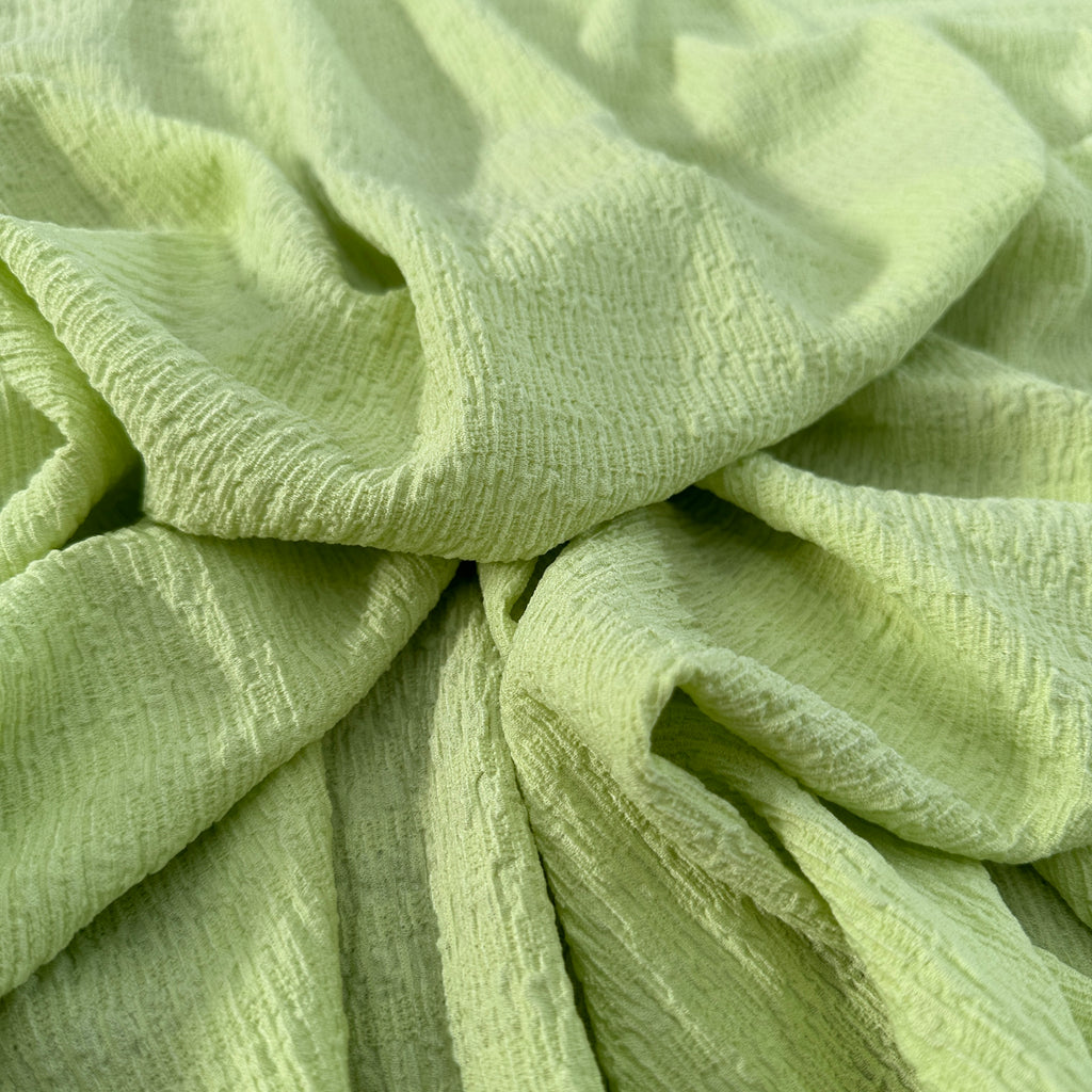 FS1204 Ruffle Crinkle Stretch Dress Fabric | Fabric | Babywear, Camel, Cerise, Crinkle, drape, jersey, Lilac, Lime, making, New, Orange, Plain, Rose, Sage, sewing, stretch, Swim, Swimming, Swimwear, Turq, Turquoise, white | Fabric Styles