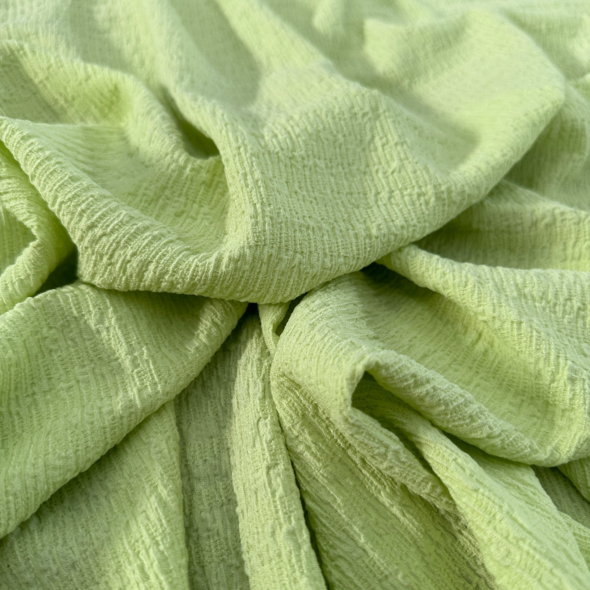 FS1204 Ruffle Crinkle Stretch Dress Fabric | Fabric | Babywear, Camel, Cerise, Crinkle, drape, jersey, Lilac, Lime, making, New, Orange, Plain, Rose, Sage, sewing, stretch, Swim, Swimming, Swimwear, Turq, Turquoise, white | Fabric Styles