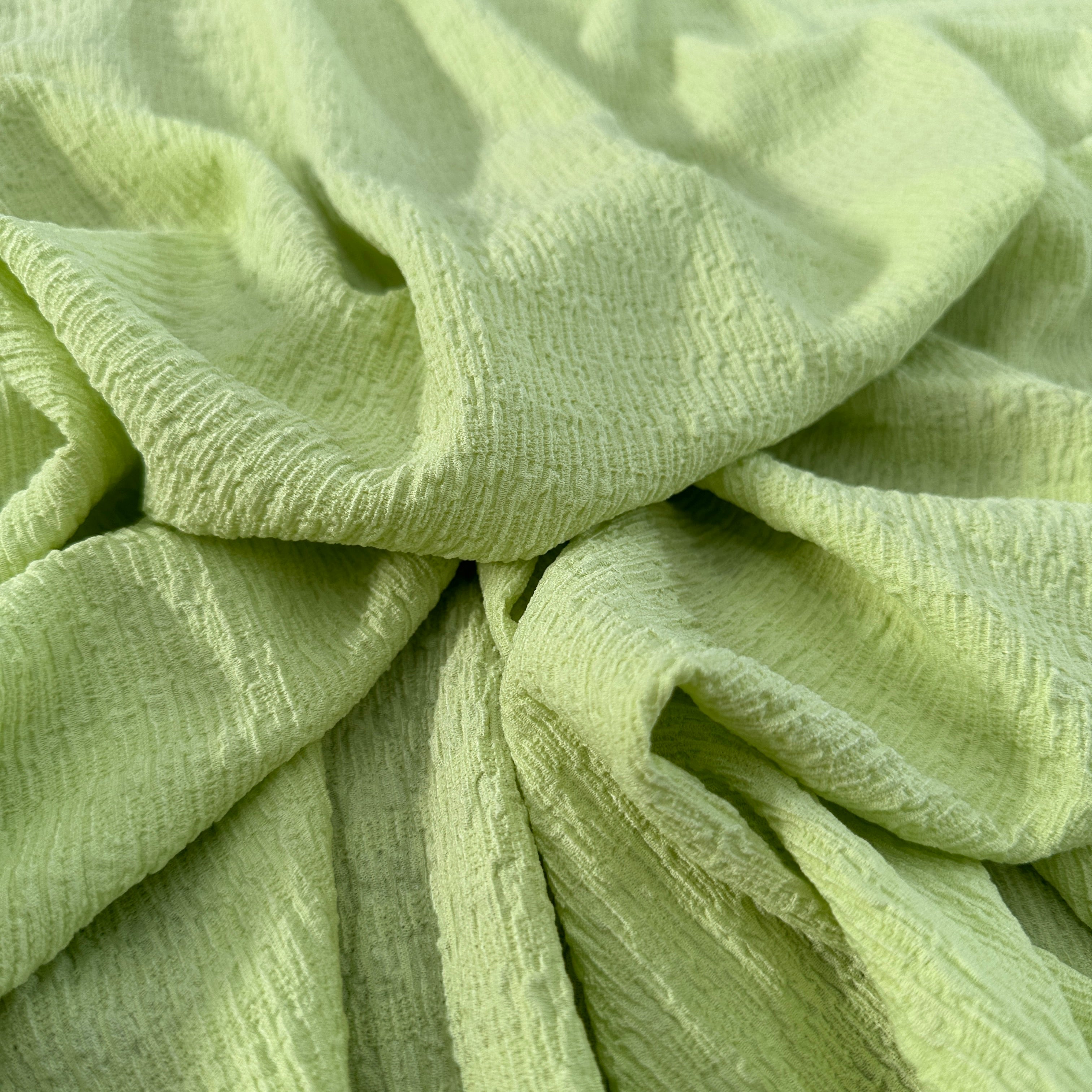 FS1204 Ruffle Crinkle Stretch Dress Fabric | Fabric | Babywear, Camel, Cerise, Crinkle, drape, jersey, Lilac, Lime, making, New, Orange, Plain, Rose, Sage, sewing, stretch, Swim, Swimming, Swimwear, Turq, Turquoise, white | Fabric Styles
