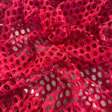 FS1197 Plain Crochet Net Fabric Stretch Black White Red | Fabric | Beach, Beachwear, drape, Fabric, fashion fabric, FS988, Ivory, jersey, making, New, Nude, Plain, Power Mesh, Red, sewing, stretch, Stretchy, Swim, Swimwear, White | Fabric Styles