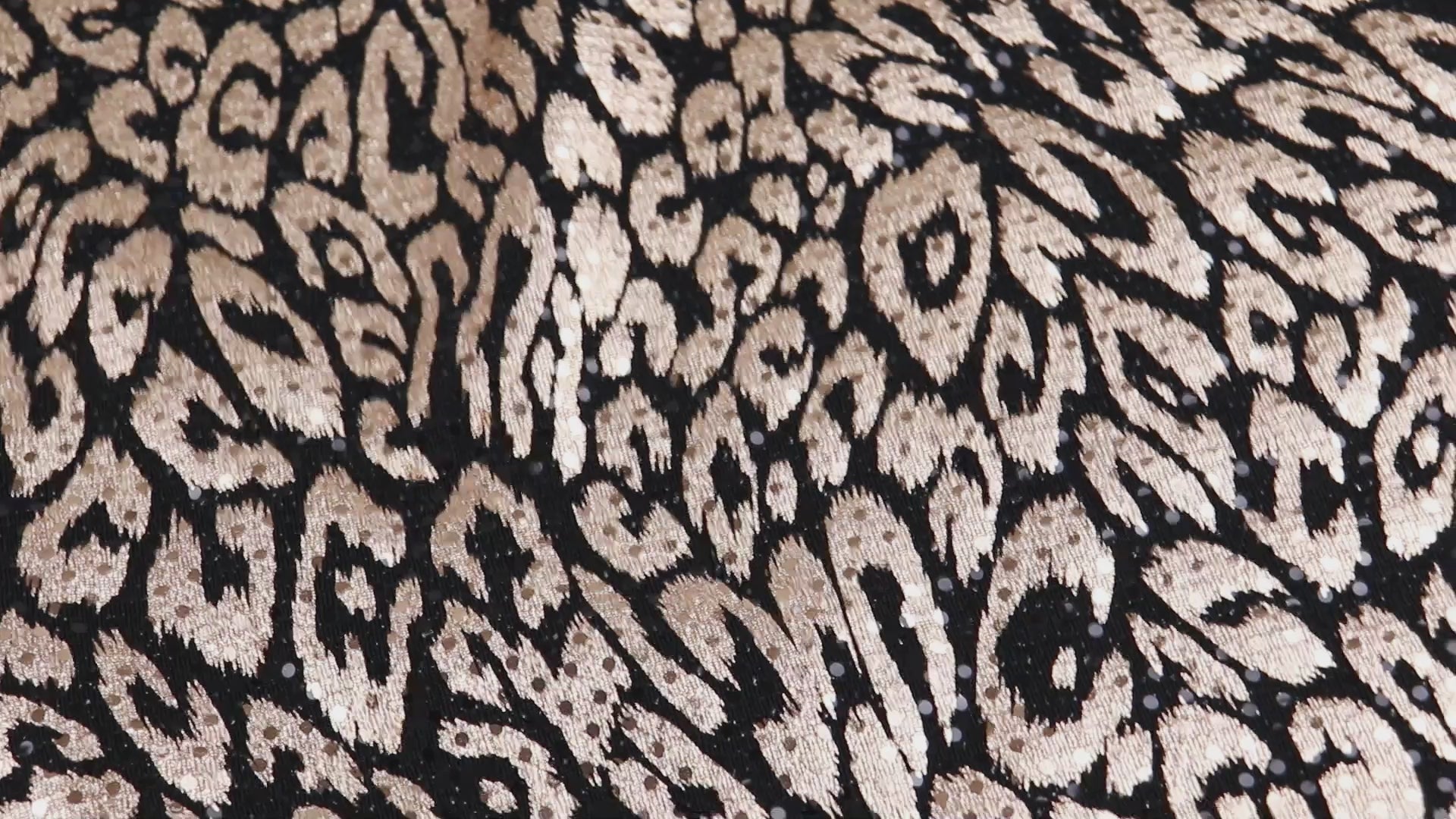 Shiny Leopard Sequin Stretch Fabric