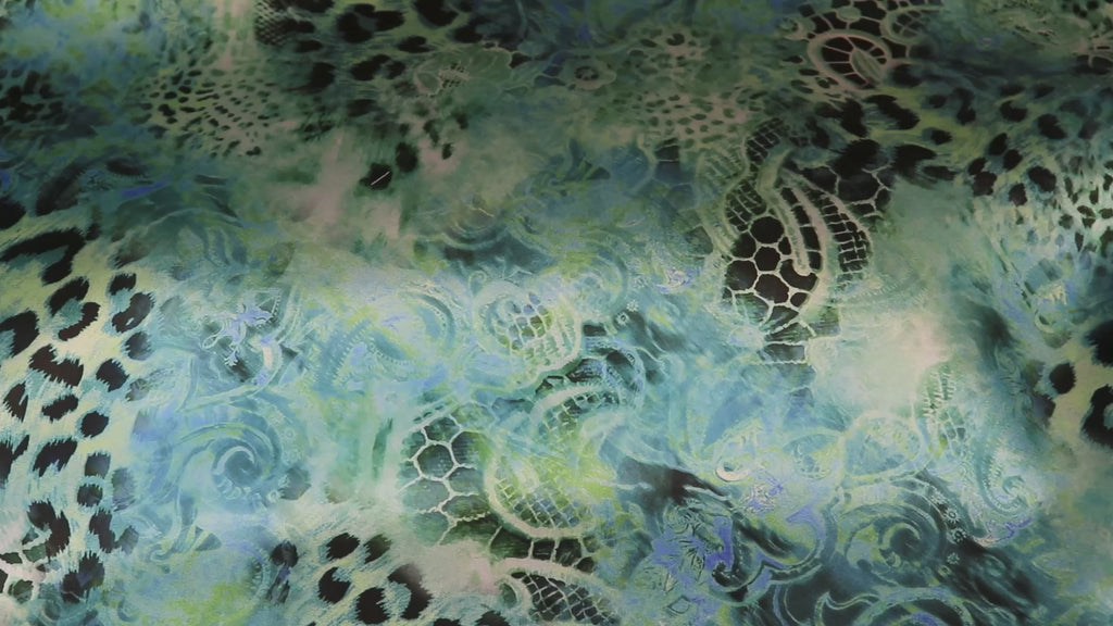 Green Animal Print
