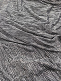 Grey Foil Plisse Fabric