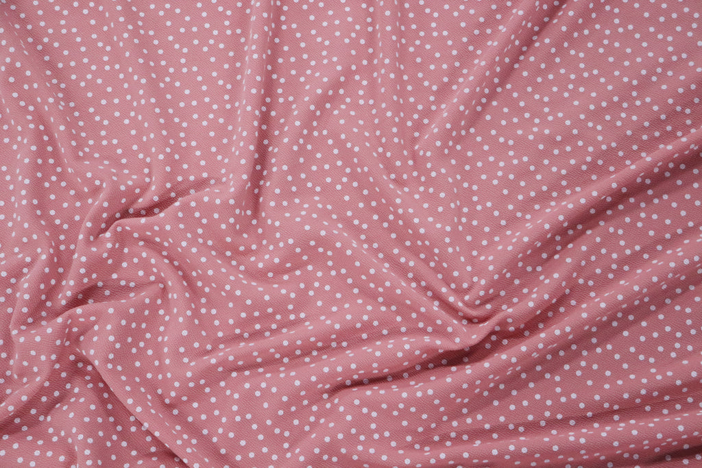 Polka Dots Liverpool Fabric Stretch Lightweight Material