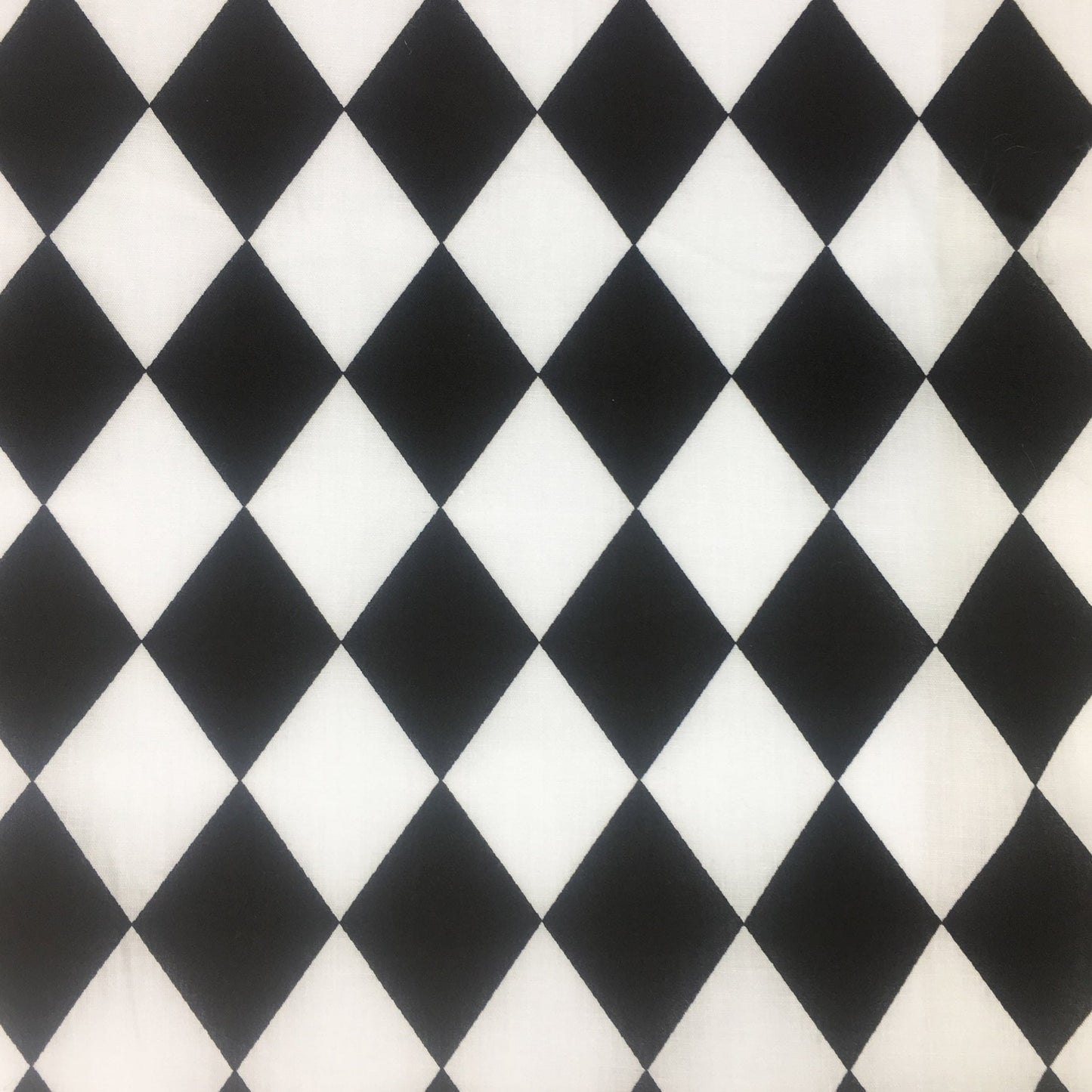 FS687_1 Harlequin | Fabric | Black, Check, drape, Fabric, fashion fabric, Harlequin, making, Poly, Poly Cotton, sewing, Skirt, Squares, Tartan, White | Fabric Styles