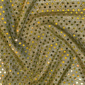 FS585_9 Gold Poly Jersey 3MM Sequins | Fabric | Black, Clubwear, drape, elastane, Fabric, fashion fabric, Foil, jersey, limited, making, Nylon, Pink, Poly Jersey, Polyester, purple, SALE, Sequins, sewing, Skirt, Stretchy | Fabric Styles