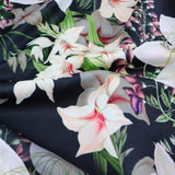 FS314 Lily Amaryllis Floral | Fabric | Amaryllis, Fabric, Floral, Flower, Flowers, Leaf, Leaves, Light, Lily, Oriental Lily, Pearl, Peony, Pink, Purple, Scuba, Summer, White | Fabric Styles