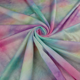 FS706 Rainbow Tie Dye | Fabric | children, drape, elastane, Fabric, fashion fabric, jersey, kid, kids, making, mono chrome, Pink, Polyester, Rainbow, sale, sewing, Spun Polyester, stretch, Stretchy, Tie Dye | Fabric Styles