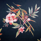 FS955 Black Floral Jacquard | Fabric | Fabric, fashion fabric, Floral, Jacquard, jersey, Purple, Sale, sewing, stretch, White | Fabric Styles