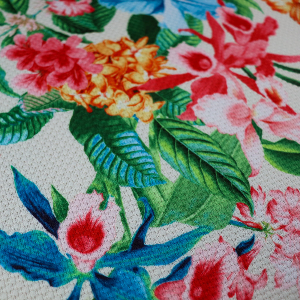 FS954 Lily Floral Jaquard | Fabric | Fabric, fashion fabric, Floral, Jacquard, jersey, Purple, Sale, sewing, stretch, White | Fabric Styles