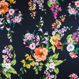 FS950 Embelia Floral | Fabric | Fabric, fashion fabric, Floral, jersey, Purple, Scuba Crepe, sewing, stretch, White | Fabric Styles