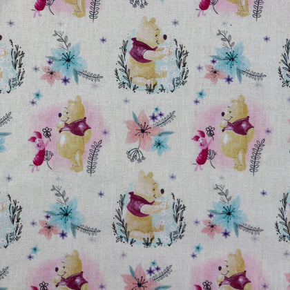 FS622_2 Winnie the Pooh | Fabric | blue, Brand, Branded, Cotton, Denim, drape, Fabric, fashion fabric, Light blue, making, Pooh, sewing, Skirt, Winnie, Winnie the Pooh, Woodland | Fabric Styles