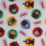 FS907_1 Thomas Classic | Fabric | Brand, Branded, cartoon, Cartoon Network, Children, comic, comics, Cotton, Engine, Fabric, fashion fabric, Friends, hero, Kids, Light blue, logo, making, Tank, The, Thom, Thomas, Thomas & Friends, Thomas the tank engine, Train | Fabric Styles